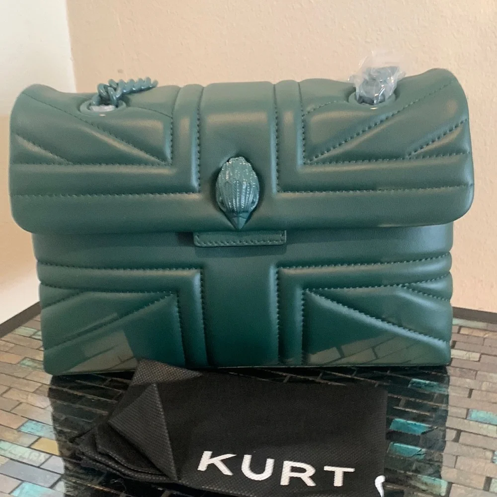 - Kurt Geiger London Leather Kensington Union Jack Bag - Picture 2 of 11